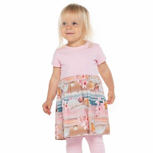 Sommerkleid mit kurzen Ärmeln 