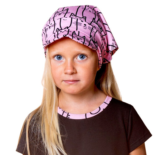 Weiße Bandana mit Schirm 