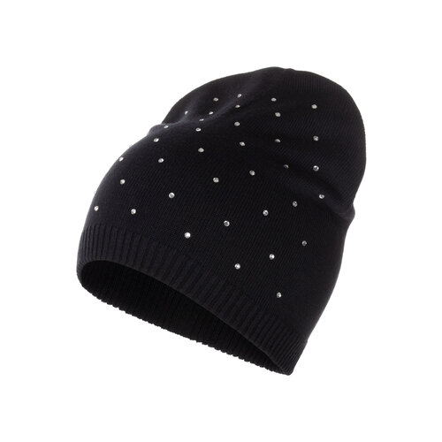 Cappellino in cotone con strass 