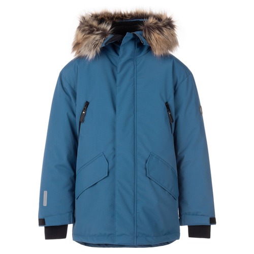 Dunkelgrauer Winterparka 