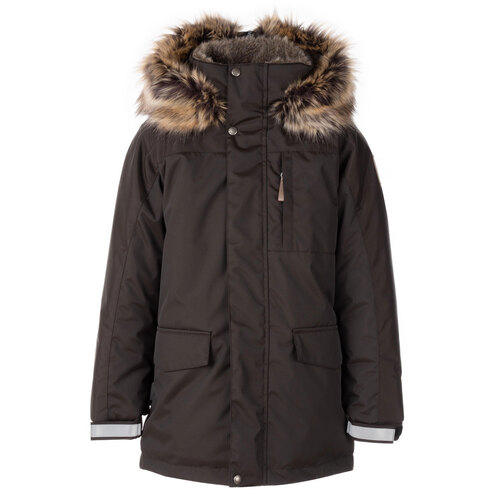 Winterparka mit reichem Pelzbesatz 