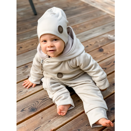 Combinaison bébé en laine mérinos 
