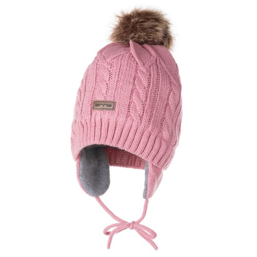 Wintermütze mit Bommel für Babys 
