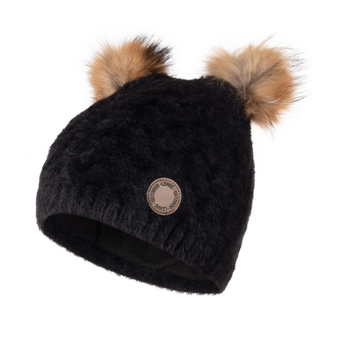Gorro de invierno con pelo natural 