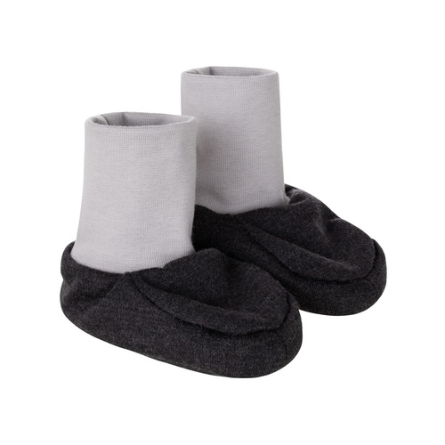 Gefütterte Baby-Booties aus Merinowolle 