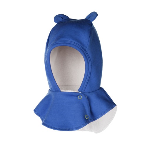 Schwarze Merino-Woll-Babymaske 