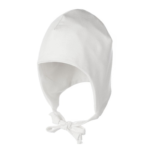 Cappellino bianco in cotone per neonato 