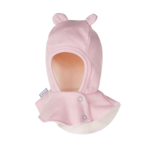 Schwarze Merino-Woll-Babymaske 
