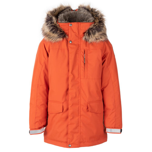 Winterparka mit reichem Pelzbesatz 