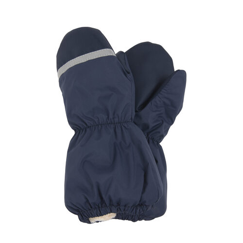 Gants d'hiver chauds bleu foncé avec doublure en laine 