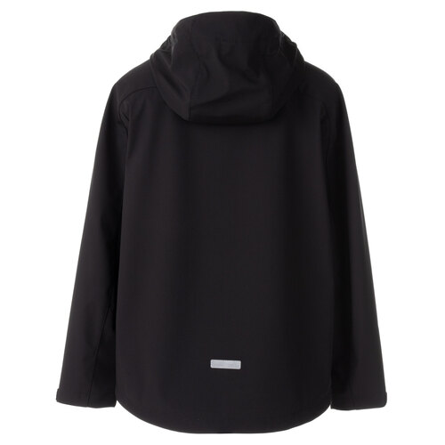 Giacca Softshell Nera Foderata in Merino 