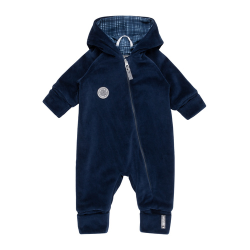 Combinaison velours bébé doublée jersey 