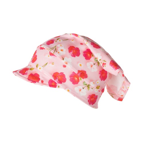 Cappellino con visiera per neonata 