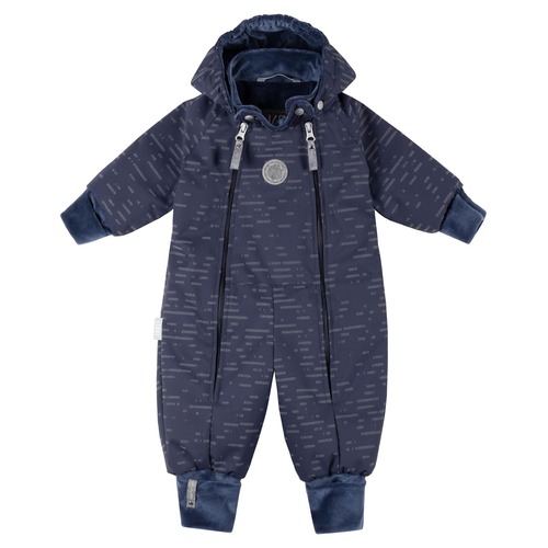 Tuta neonato in lana merino riflettente 