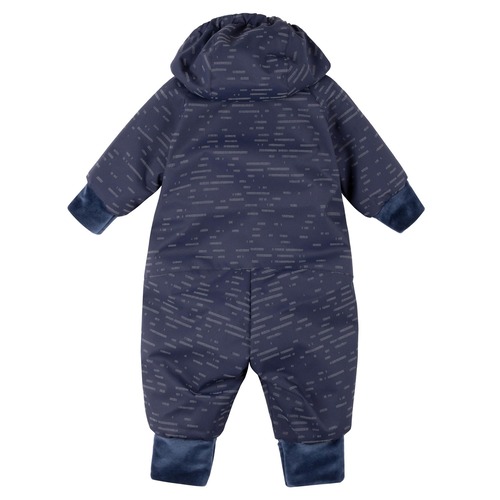 Tuta neonato in lana merino riflettente 