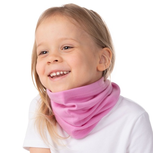 Bufanda tubular de lana merino de una sola capa 