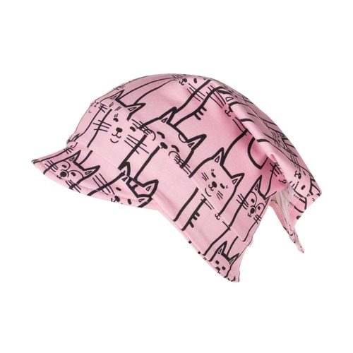 Weiße Bandana mit Schirm 