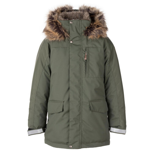 Winterparka mit reichem Pelzbesatz 