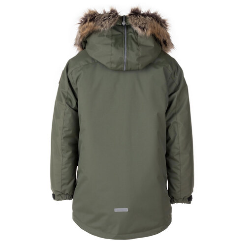 Winterparka mit reichem Pelzbesatz 