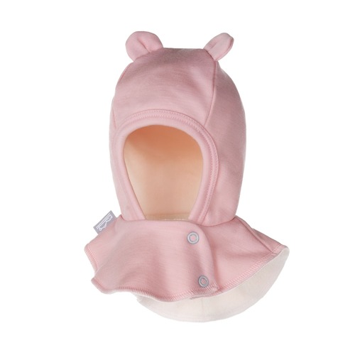 Schwarze Merino-Woll-Babymaske 