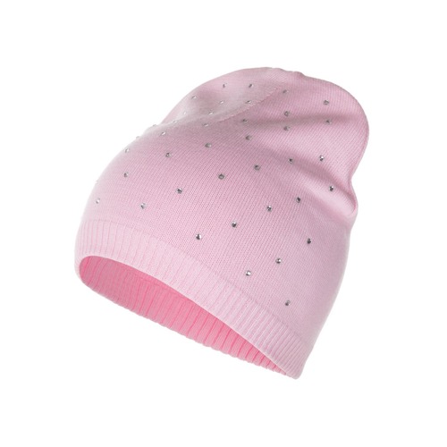 Cappellino in cotone con strass 
