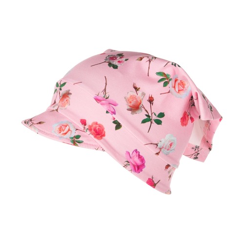 Weiße Bandana mit Schirm 