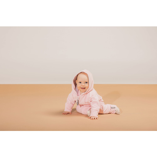 Combinaison velours bébé doublée jersey 