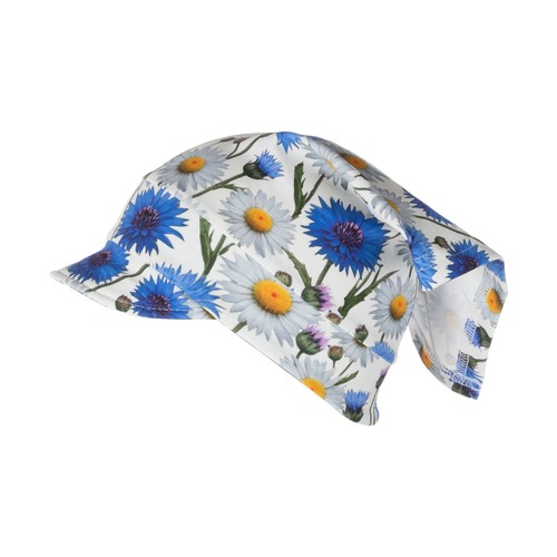 Weiße Bandana mit Schirm 