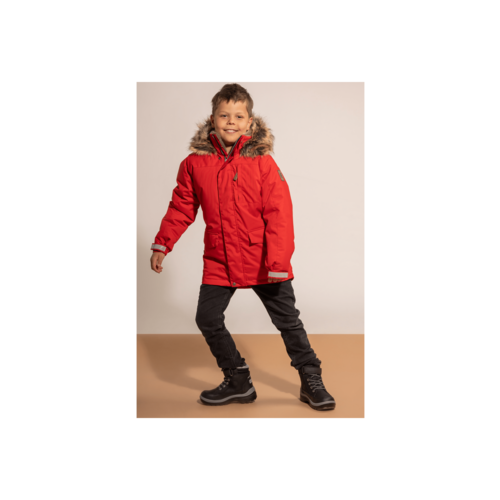 Winterparka mit reichem Pelzbesatz 
