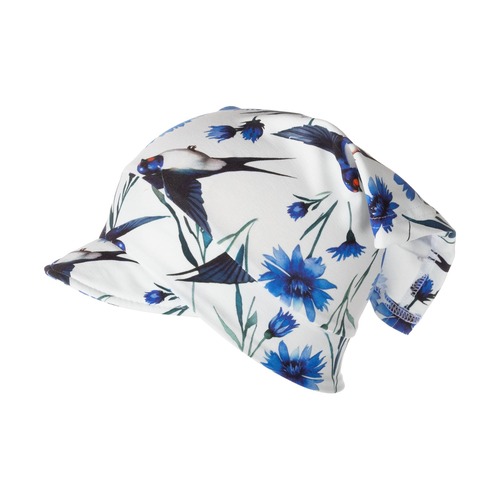 Cappellino con visiera per neonata 