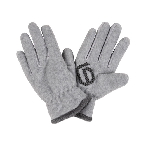 Gants d'hiver gris clair chauds 