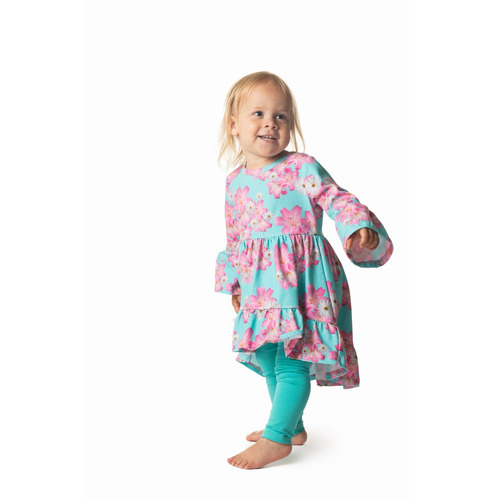 Ruffled tunic dress 