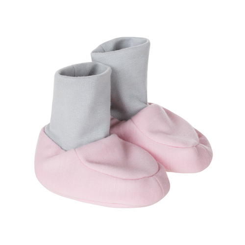 Gefütterte Baby-Booties aus Merinowolle 