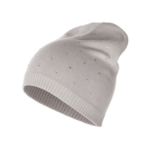 Cappellino in cotone con strass 