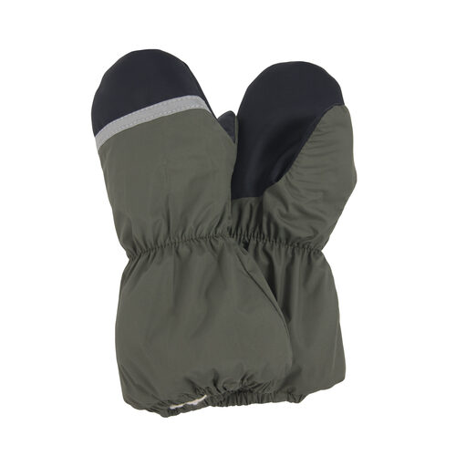 Gants d'hiver chauds bleu foncé avec doublure en laine 