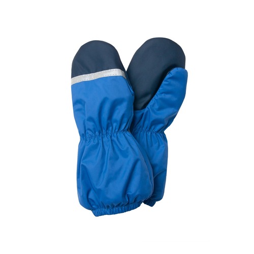 Gants d'hiver chauds bleu foncé avec doublure en laine 