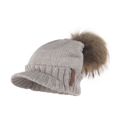 Cappello invernale con vera pelliccia 