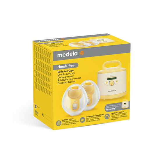 Set per tiralatte con coppe raccoglilatte Hands-free per estrazione doppia con Symphony  (hover)