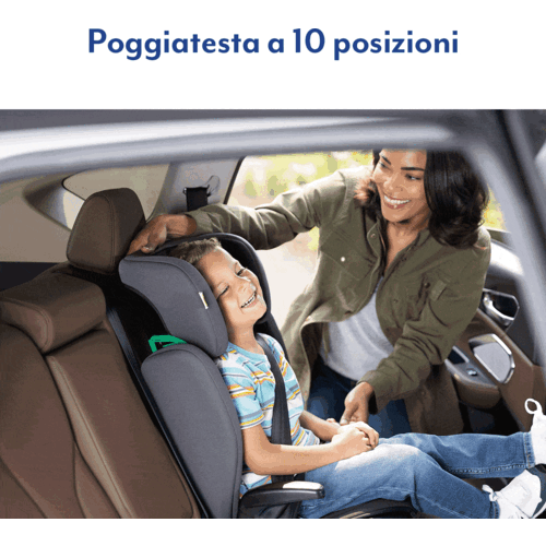 Seggiolino auto‑booster Graco Junior Maxi i‑Size R129 (per bambini ~3,5–12 anni, 100–150 cm) 
