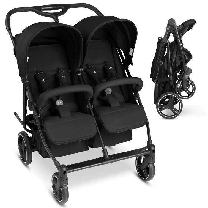 Двойная прогулочная коляска ABC Design D Two Чорная Изображение
