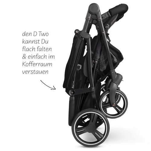 Cochecito Doble ABC Design D Two Negro 