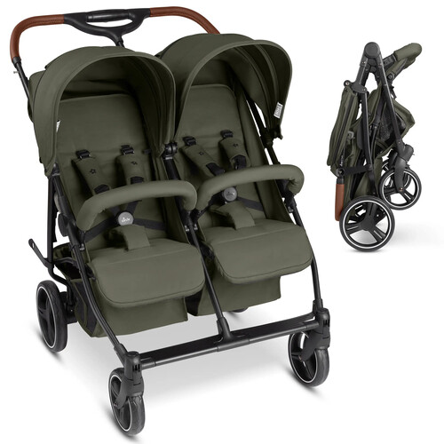 Cochecito Doble ABC Design D Two Negro 