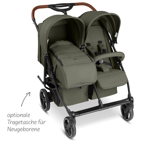 Cochecito Doble ABC Design D Two Negro 
