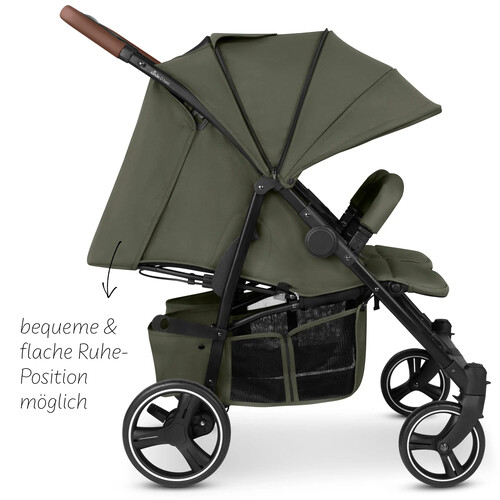 Cochecito Doble ABC Design D Two Negro 