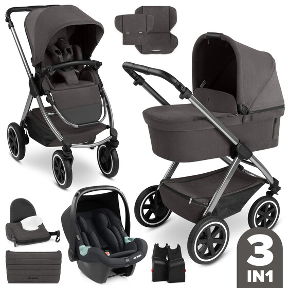 Passeggino 3 in 1 ABC Design Samba 2 — colore Almond 