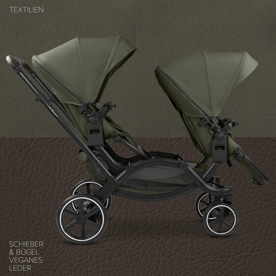 ABC Design Zoom 2 Avocado Double Stroller  (hover)