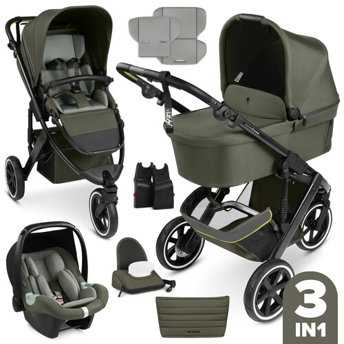 Passeggino 3 in 1 ABC Design Salsa 5 Run — colore Avocado 