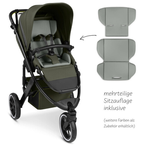 Passeggino 3 in 1 ABC Design Salsa 5 Run — colore Avocado 