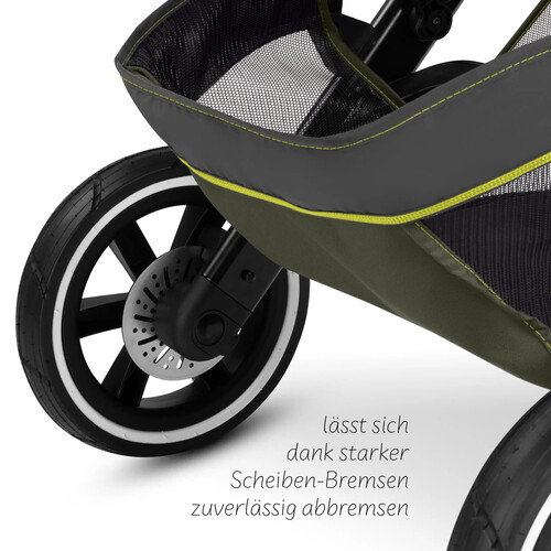 Passeggino 3 in 1 ABC Design Salsa 5 Run — colore Avocado 