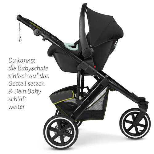 Passeggino 3 in 1 ABC Design Salsa 5 Run — colore Avocado 